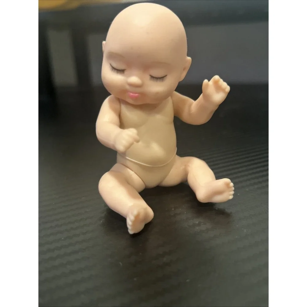 Baby Doll Small tiny Doll 4 Inch Hard‎ Body Sleeping Doll Mini C8